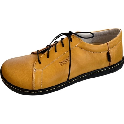 Kacper 2-3203 dámské kožené polobotky žlutá – Zboží Mobilmania