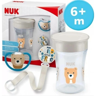 Nuk set magic cup space 230 ml béžový