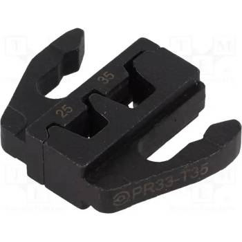 Image 1 of ERKO Накрайник за кримпващи клещи ERKO PR33-T35 25-35 mm2, стомана, за изолирани и неизолирани втулки (PR_33-T35)