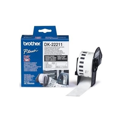 Brother DK-22211 (bílá filmová role 29mm x 15,24m) DK22211