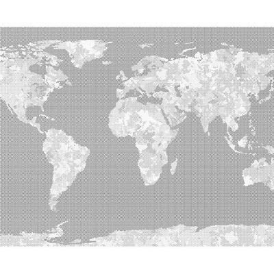 ZUTY Bodkovanie - FAREBNÁ MAPA SVETA Rámovanie: bez rámu a bez vypnutia plátna, Rozmer: 40x50 cm