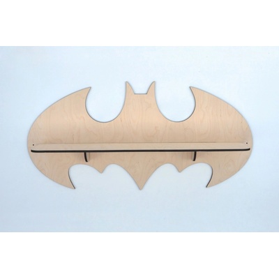 MAJADESIGN Dětská dřevěná polička BATMAN