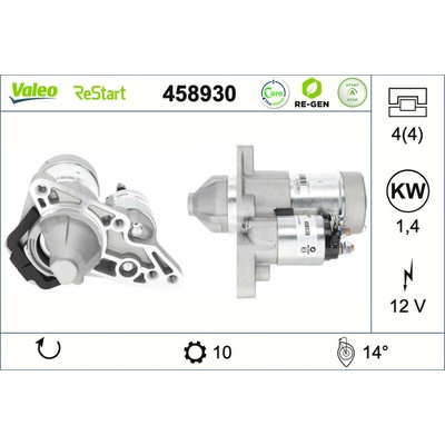 Štartér VALEO 458930
