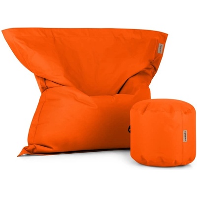 SakyPaky KANAFAS a TABURET oranžová