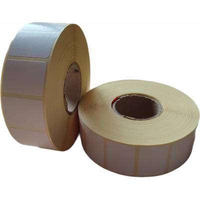 Papierová Etiketa 30 mm x 22 mm, Papier, Biela, Dutinka 40 mm, 2500 ks/kotúč, Odlepiteľné lepidlo, Priemer kotúča 109 mm