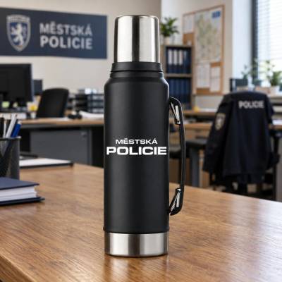 Striker nerezová termoska 1 l Městská policie