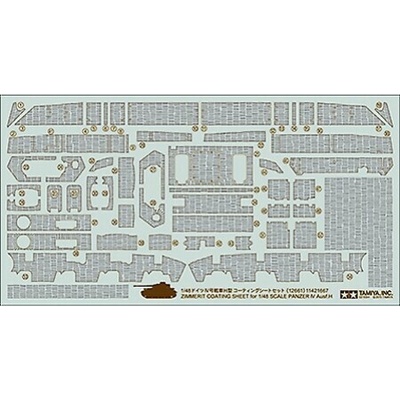 Tamiya 12661 Panzer IV Ausf.H zimmerit Sheet 108/12661 expresní doprava 1:48