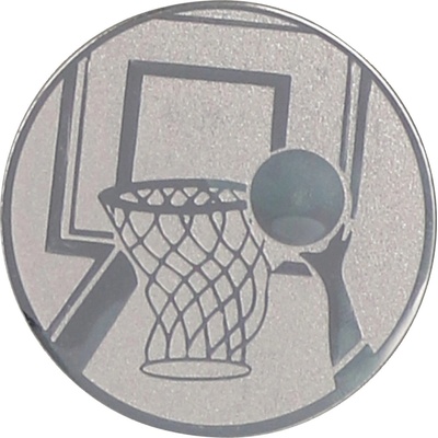 EMBLÉM STŘÍBRNÝ BASKETBAL