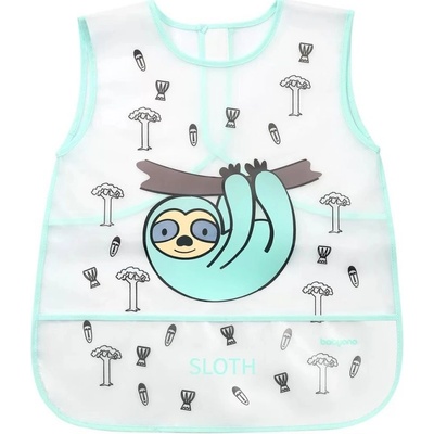 Babyono Детска престилка Babyono - Ленивец (5901435407158)
