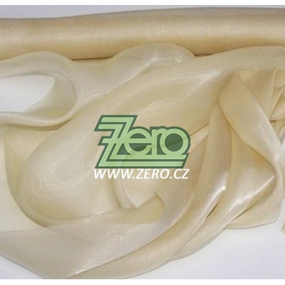 Organza saténová 47 cm x 10 y - krémová
