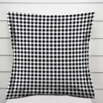 Biante Sandra s lemom SA-060 Čierno-biele kocky 40 x 40 cm