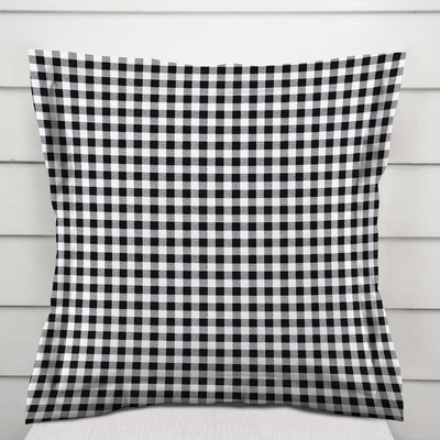 Biante Sandra s lemom SA-060 Čierno-biele kocky 45 x 45 cm