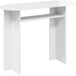 vidaXL Конзолна маса Бял гланц 100 x 39, 5 x 75 см Инженерна дървесина (8001162)