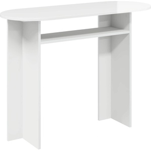 vidaXL Конзолна маса Бял гланц 100 x 39, 5 x 75 см Инженерна дървесина (8001162)