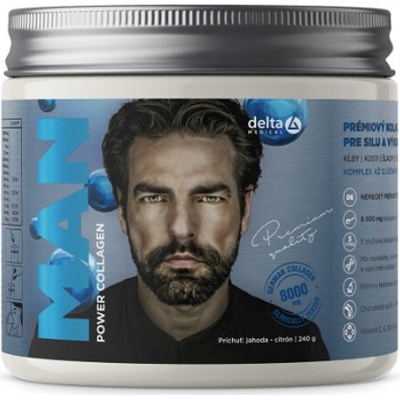 Delta Man Power Collagen jahoda citrón 240 g