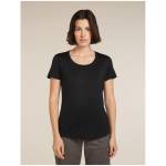 Icebreaker Women Merino 125 Cool-Lite Sphere III SS Scoop Tee Размер: S / Цвят: черен