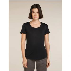 Icebreaker Women Merino 125 Cool-Lite Sphere III SS Scoop Tee Размер: S / Цвят: черен