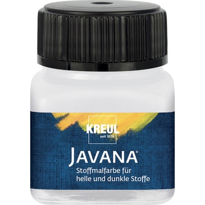 Barva na světlý a tmavý textil Javana 20 ml bílá – Zboží Dáma