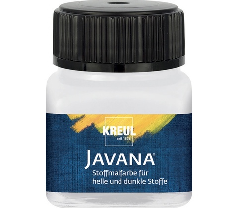 Barva na světlý a tmavý textil Javana 20 ml bílá