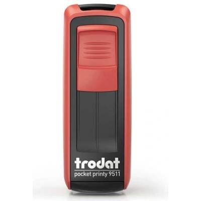 Trodat Кутия за печати Trodat 9511 джоб (38x14 мм) Червена (9511P/F)