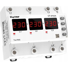 Třífázové napěťové relé DigiTOP VP-3F63A