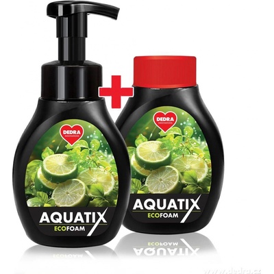 AQUATIX Aktivní pěna na nádobí BERGAMOT & LEMON 2 × 300 ml