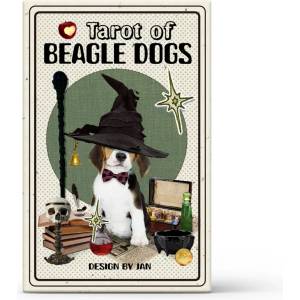 Jannnnn Оригинални мини карти Таро Tarot of Beagle Dogs - Jan