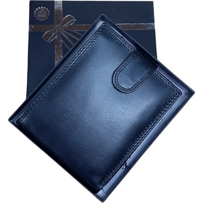 Pánská kožená se zápinkou Euro Fashion4u černá s ochranou rfid