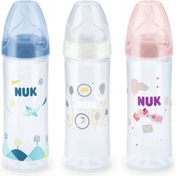 Nuk New Classic láhev Love silikon bílá 250ml