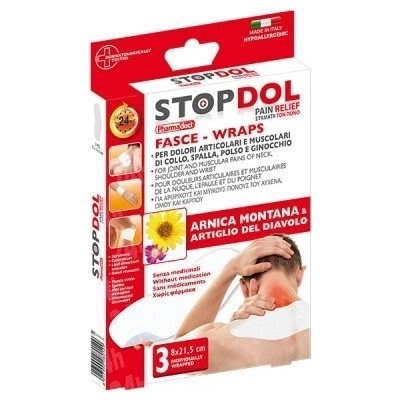 STOPDOL Náplasti proti bolesti 8 x 21,5 cm 3 ks
