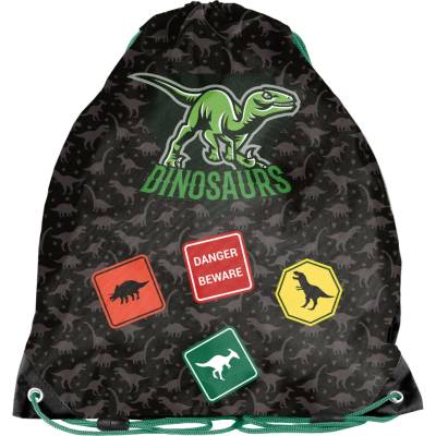 Paso vrecko na obuv Dinosaur čierny