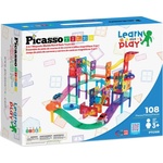 PicassoTiles Mагнитен конструктор 3 в 1 Picasso Tiles STEM - 108 части (PTG108) - baby
