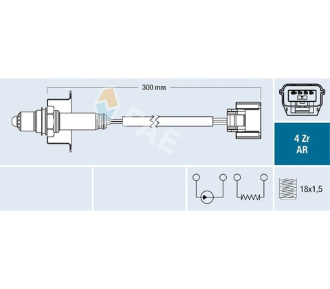 Lambda sonda FAE 75642