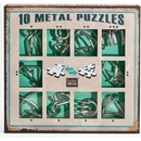 EUREKA Sada 10 kovových hlavolamů zelená