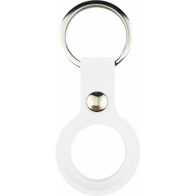 JC Силиконов ключодържател за Apple AirTag - JC AirTag Silicone Keyring (бял)