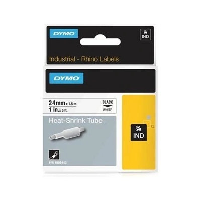 DYMO Rhino 1805443, 24mm x 1, 5m, черен печат/бял фон, оригинална лента (1805443)