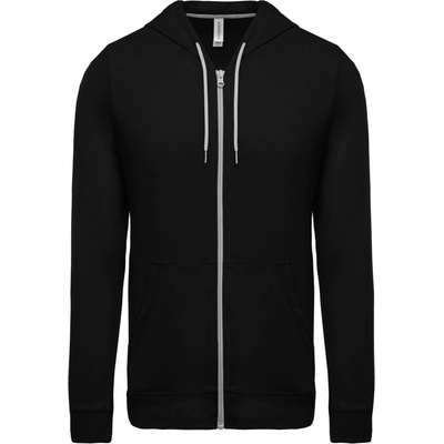 Kariban K438 s kapucí na zip COT20K43800200 black