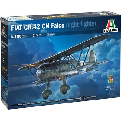 ITALERI Model Kit letadlo 1485 FIAT CR.42 CN "FalcoNight Fighter 1:72