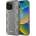DKNY кожен кариран мономонен калъф MagSafe за iPhone 14 Pro Max - бежов (3666339259969)