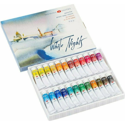 Sada akvarelových farieb White Nights v tubách 24x12 ml
