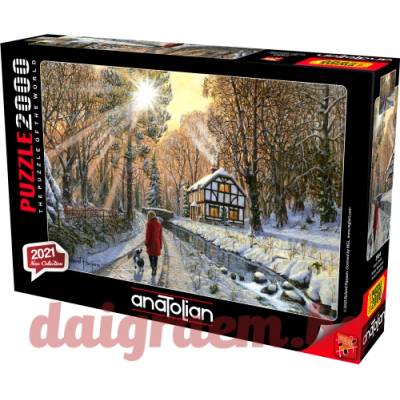 Anatolian Пъзел anatolian 3954 - 2000 части - Зима в гората (p3954)