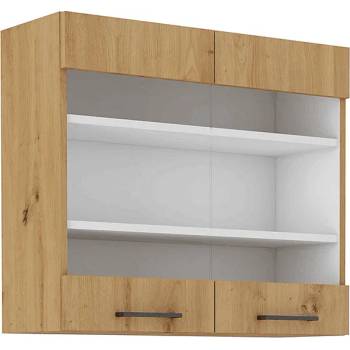 Горен шкаф с витрина Monro 80 cm