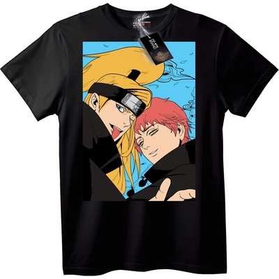 NOONEBRAND Тениска Naruto Deidara & Sasori - 2XL, White