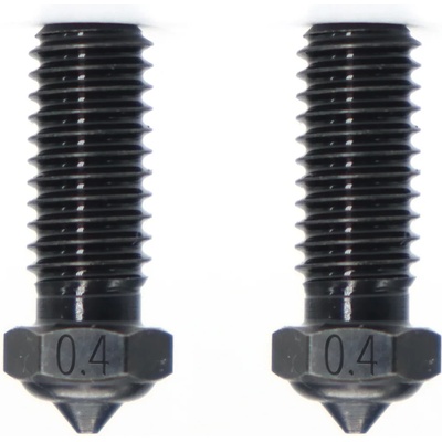 QIDI Tech Дюза от закалена стомана за X-Smart 3/X-Plus 3/X-Max 3/Q1-Pro, комплект от 2 - 0, 4 mm (747302684766)