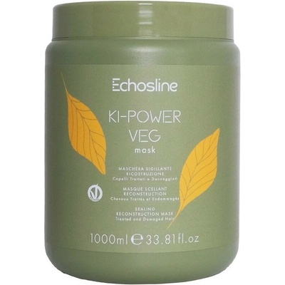 Echosline Ki Power Vegan Mask - regenerační maska pro poškozené a chemicky ošetřené vlasy 1000 ml