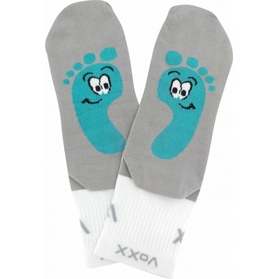 VoXX BAREFOOTAN sportovní barefootové ponožky bílá