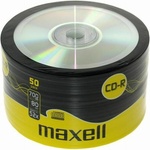 Maxell CD-R80 MAXELL, 700MB, 52x, 50 бр (ML-DC-CDR80-50) - hits