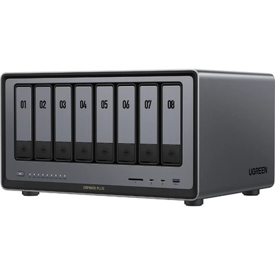8-Bay Diskless i5-1235U 8GB DDR5 RAM 128GB System Drive, 10GbE*2 HDMI 8K 60Hz TBT4*2, без дискове, DXP8800plus (DXP8800PLUS)