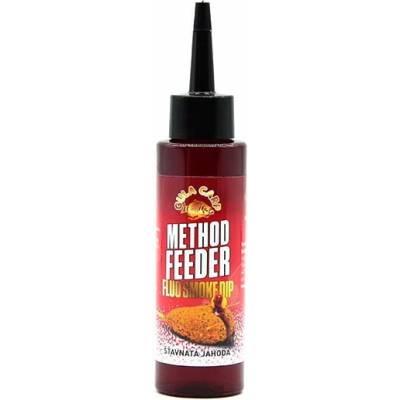 GULA CARP Method Feeder Fluo Smoke Dip Šťavnatá Jahoda, 100ml
