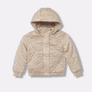 GUESS Преходно яке за мини момиче в бежово златист цвят с релефни детайли Guess